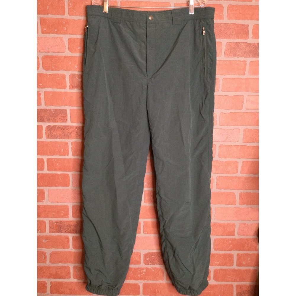 Vintage Bogner Men's Ski Snow Winter Pants Pockets Stretch Green Size 38